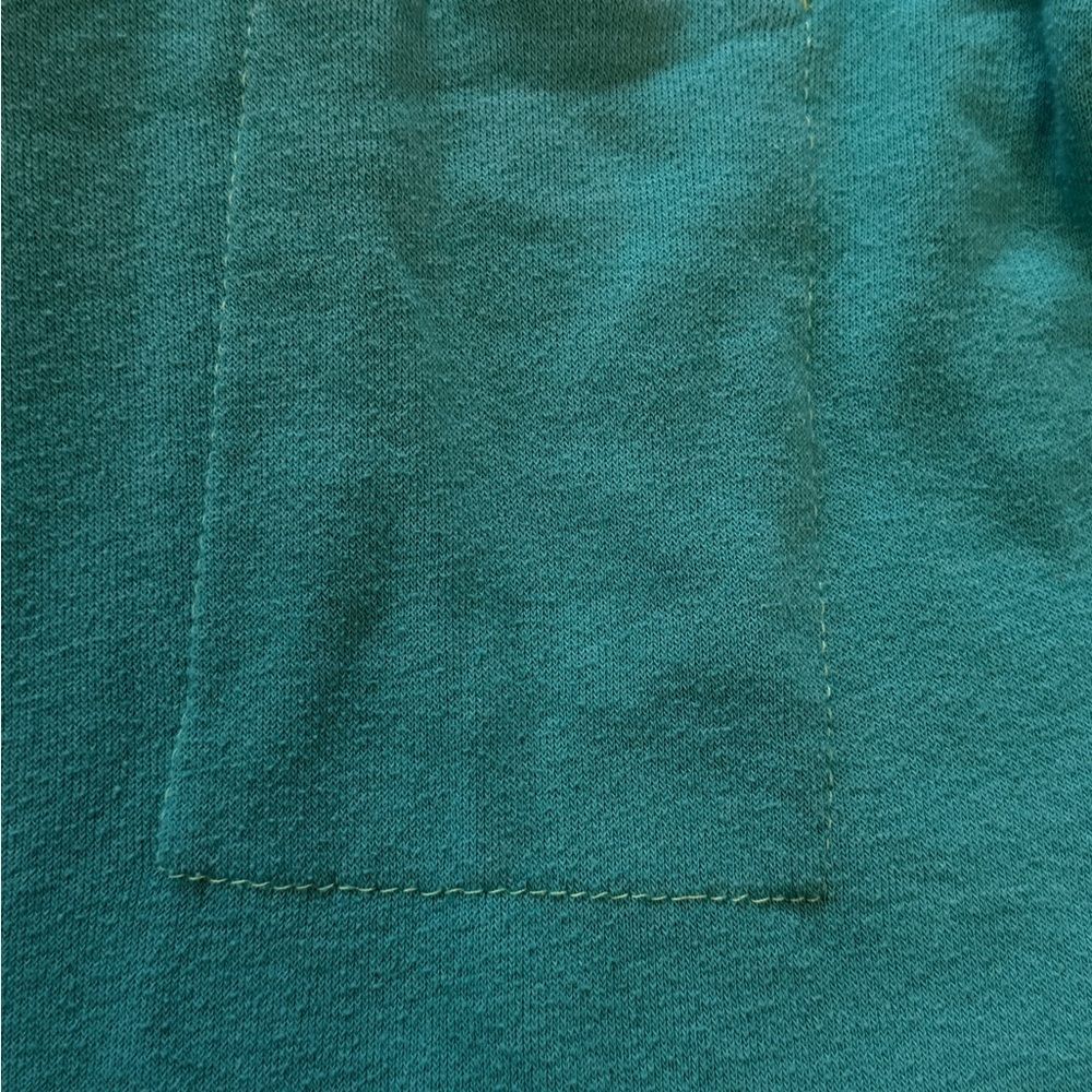 Rare Vintage Aviator Nation Teal Hoodie with Striped Sleeves - Picture 3 of 9